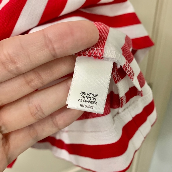 Banana Republic Red & White Striped Bodycon Dress - Picture 5 of 6